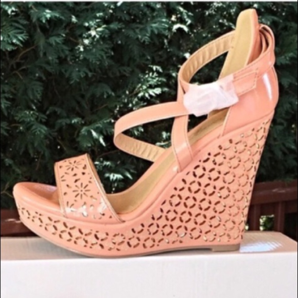 NIB Adorable Light Pink Wedges